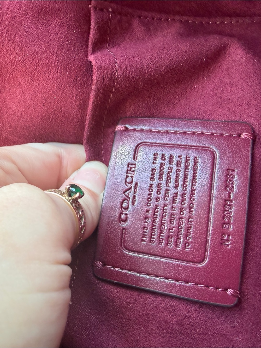 Coach Quilted Crossbody Bag w Napa Leather - Picture 10 of 10